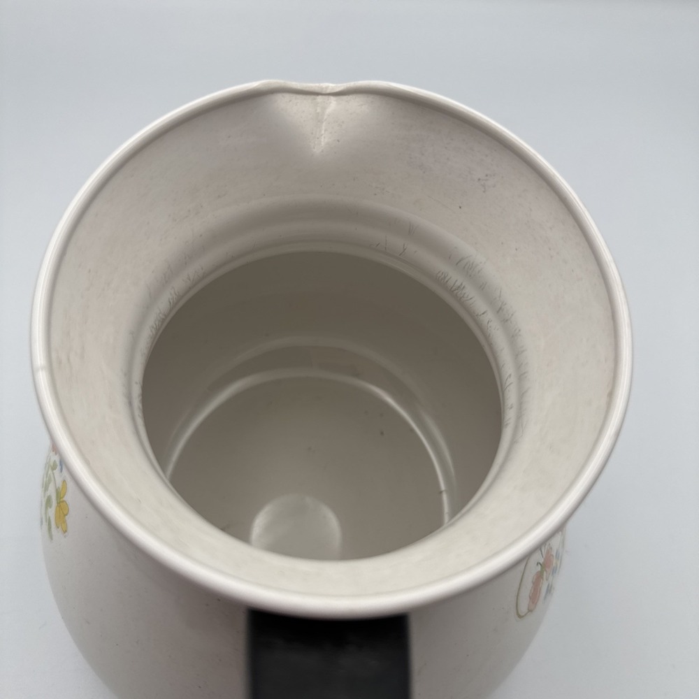 Vintage Corning Ware Wildflowers 6 Cup Coffee Tea Pot P-104 No Metal Lid As Is - Picture 7 of 12